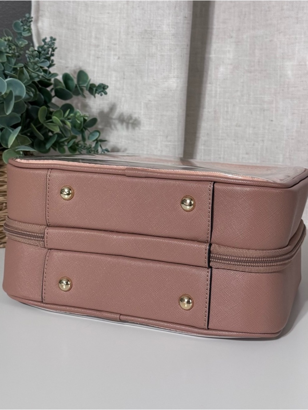 Calpak Medium Mauve Clear Cosmetics Case - Picture 6 of 9